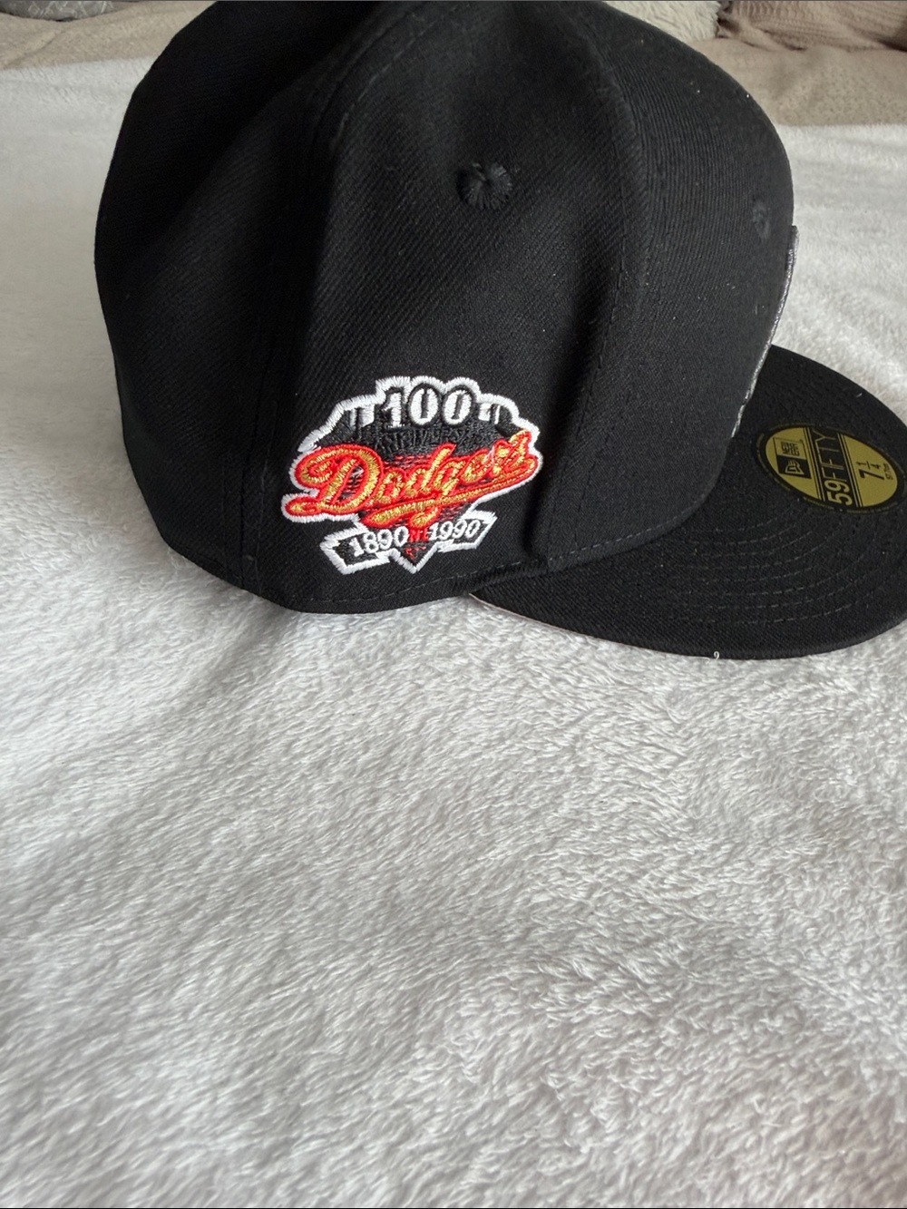 New Era Los Angeles Dodgers Black and Gray 59FIFTY Fitted Cap